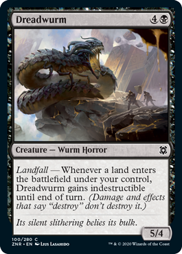 [100]【EN】【FOIL】戦慄ワーム/Dreadwurm【ZNR】[C][黒]