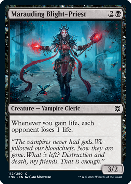 [112]【EN】【FOIL】略奪する破戒僧/Marauding Blight-Priest【ZNR】[C][黒]