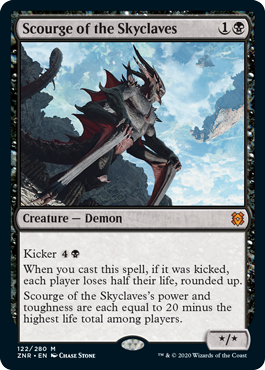 [122]【EN】【FOIL】スカイクレイブの災い魔/Scourge of the Skyclaves【ZNR】[M][黒]