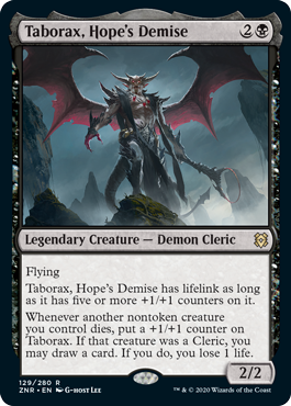 [129]【EN】【FOIL】希望の死、タボラックス/Taborax, Hope's Demise【ZNR】[R][黒]