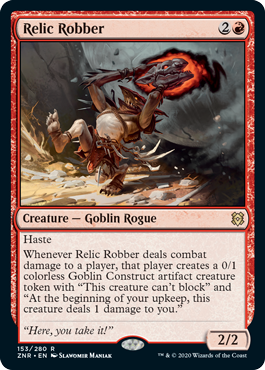 [153]【EN】【FOIL】秘宝荒らし/Relic Robber【ZNR】[R][赤]