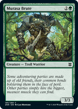 [195]【EN】【FOIL】ムラーサの粗暴者/Murasa Brute【ZNR】[C][緑]