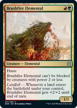 [221]【EN】【FOIL】山火事の精霊/Brushfire Elemental【ZNR】[U][多色]