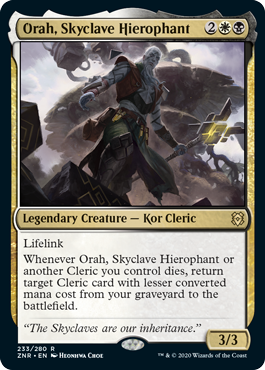 [233]【EN】【FOIL】スカイクレイブの秘儀司祭、オラー/Orah, Skyclave Hierophant【ZNR】[R][多色]