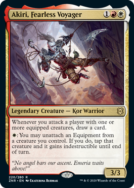 [220]【EN】【FOIL】恐れなき探査者、アキリ/Akiri, Fearless Voyager【ZNR】[R][多色]