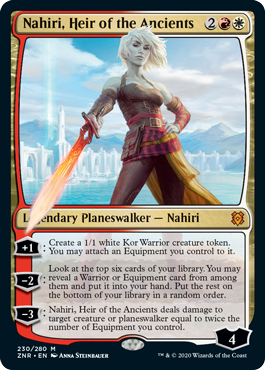[230]【EN】【FOIL】古代を継ぐ者、ナヒリ/Nahiri, Heir of the Ancients【ZNR】[M][多色]
