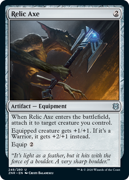 [248]【EN】【FOIL】秘宝の斧/Relic Axe【ZNR】[U][茶]