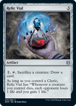 [250]【EN】【FOIL】秘宝の薬瓶/Relic Vial【ZNR】[U][茶]