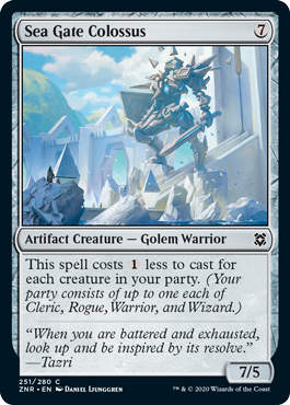 [251]【EN】【FOIL】海門の巨像/Sea Gate Colossus【ZNR】[C][茶]