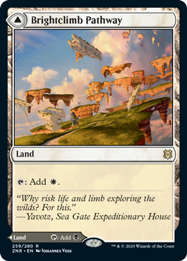 [259]【EN】【FOIL】陽光昇りの小道/Brightclimb Pathway【ZNR】[R][土地]