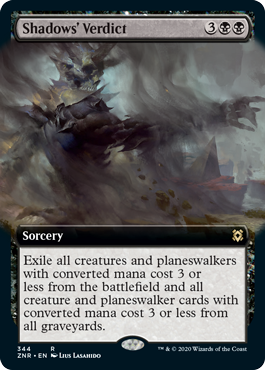 [344]【EN】■拡張アート■影の評決/Shadows' Verdict【ZNR】[R][黒]