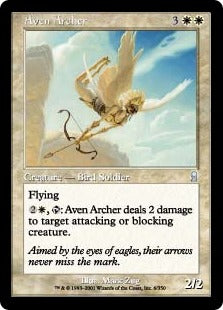 [006]【JP】【FOIL】エイヴンの射手/Aven Archer【ODY】[U][白]