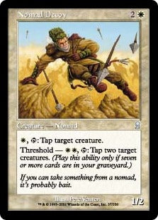 [037]【EN】【FOIL】遊牧の民のおとり/Nomad Decoy【ODY】[U][白]