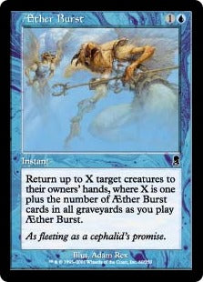 [060]【EN】【FOIL】霊気の噴出/AEther Burst【ODY】[C][青]