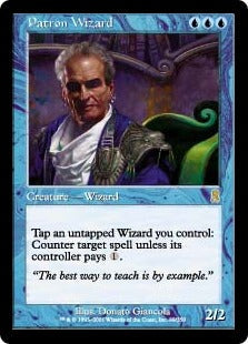 [089]【EN】【FOIL】守護ウィザード/Patron Wizard【ODY】[R][青]
