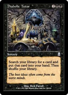 [129]【EN】魔性の教示者/Diabolic Tutor【ODY】[U][黒]