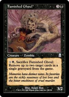 [135]【JP】【FOIL】飢えたる食屍鬼/Famished Ghoul【ODY】[U][黒]