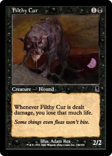 [136]【JP】【FOIL】汚い野犬/Filthy Cur【ODY】[C][黒]