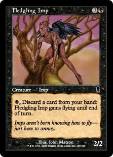 [137]【JP】【FOIL】巣立つインプ/Fledgling Imp【ODY】[C][黒]
