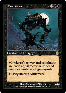 [152]【EN】【FOIL】死を食うもの/Mortivore【ODY】[R][黒]