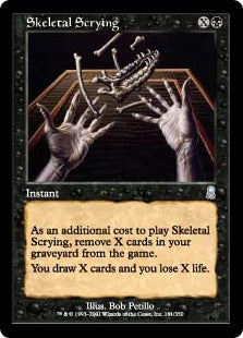 [161]【EN】【FOIL】占骨術/Skeletal Scrying【ODY】[U][黒]