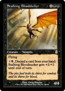 [163]【JP】【FOIL】忍び寄る吸血者/Stalking Bloodsucker【ODY】[R][黒]