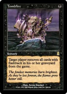 [165]【EN】【FOIL】墓火/Tombfire【ODY】[R][黒]