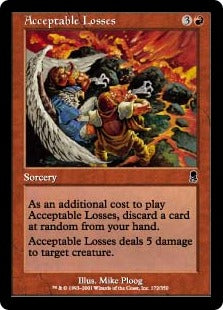 [172]【JP】【FOIL】容認される損失/Acceptable Losses【ODY】[C][赤]