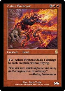 [174]【JP】【FOIL】灰燼の火獣/Ashen Firebeast【ODY】[R][赤]
