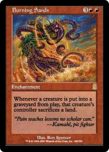 [180]【EN】【FOIL】熱砂/Burning Sands【ODY】[R][赤]