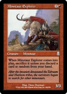 [206]【EN】ミノタウルスの探検者/Minotaur Explorer【ODY】[U][赤]