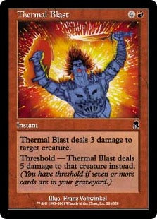 [224]【JP】炎熱の突風/Thermal Blast【ODY】[C][赤]