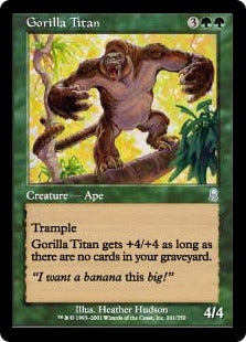 [241]【JP】【FOIL】ゴリラのタイタン/Gorilla Titan【ODY】[U][緑]