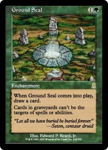 [242]【JP】【FOIL】地の封印/Ground Seal【ODY】[R][緑]