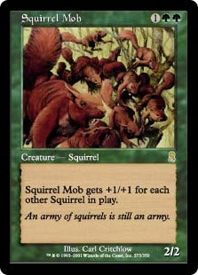 [273]【EN】【FOIL】リスの群れ/Squirrel Mob【ODY】[R][緑]