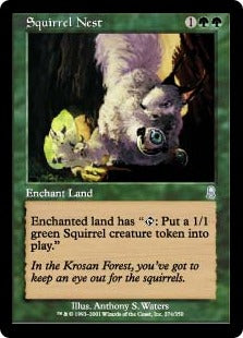[274]【JP】【FOIL】リスの巣/Squirrel Nest【ODY】[U][緑]
