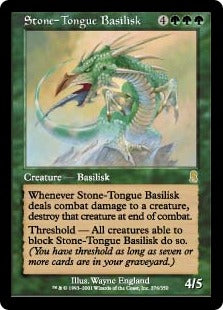 [276]【JP】石舌のバジリスク/Stone-Tongue Basilisk【ODY】[R][緑]