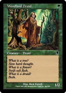 [284]【JP】【FOIL】森林地帯のドルイド/Woodland Druid【ODY】[C][緑]