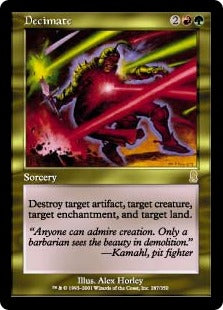 [287]【JP】【FOIL】大量破壊/Decimate【ODY】[R][多色]