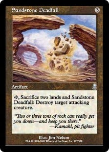 [307]【JP】【FOIL】砂岩の落としわな/Sandstone Deadfall【ODY】[U][茶]