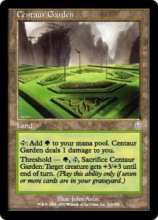 [316]【JP】ケンタウルスの庭園/Centaur Garden【ODY】[U][土地]