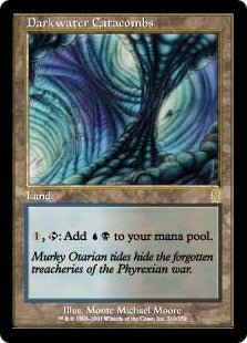 [319]【EN】【FOIL】ダークウォーターの地下墓地/Darkwater Catacombs【ODY】[R][土地]