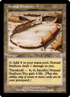 [322]【JP】【FOIL】遊牧の民の競技場/Nomad Stadium【ODY】[U][土地]
