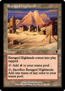 [324]【JP】荒らされた高地/Ravaged Highlands【ODY】[C][土地]