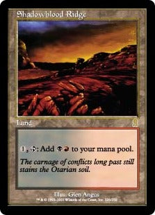 [326]【EN】シャドーブラッドの尾根/Shadowblood Ridge【ODY】[R][土地]