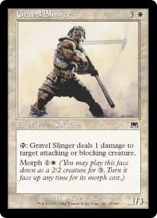 [033]【EN】【FOIL】石弾投擲兵/Gravel Slinger【ONS】[C][白]