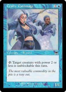 [077]【EN】【FOIL】狡猾な抜け道魔道士/Crafty Pathmage【ONS】[C][青]