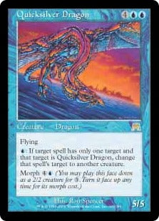 [103]【EN】【FOIL】水銀のドラゴン/Quicksilver Dragon【ONS】[R][青]