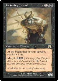 [153]【EN】にやにや笑いの悪魔/Grinning Demon【ONS】[R][黒]