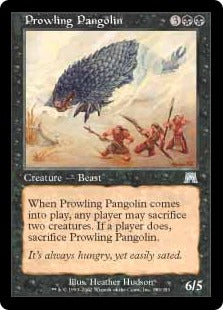 [163]【JP】【FOIL】うろつくセンザンコウ/Prowling Pangolin【ONS】[U][黒]
